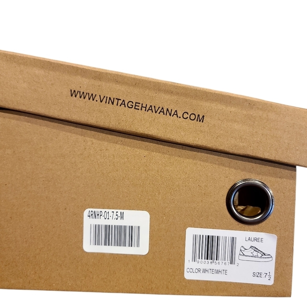 VINTAGE HAVANA Lauree Tab Platform Court Sneakers New W/box - Picture 2 of 5